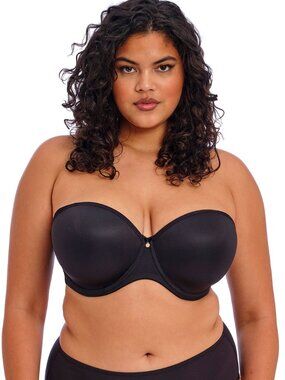 NWT Elomi Smooth 4300 Strapless Bra 34K Black
